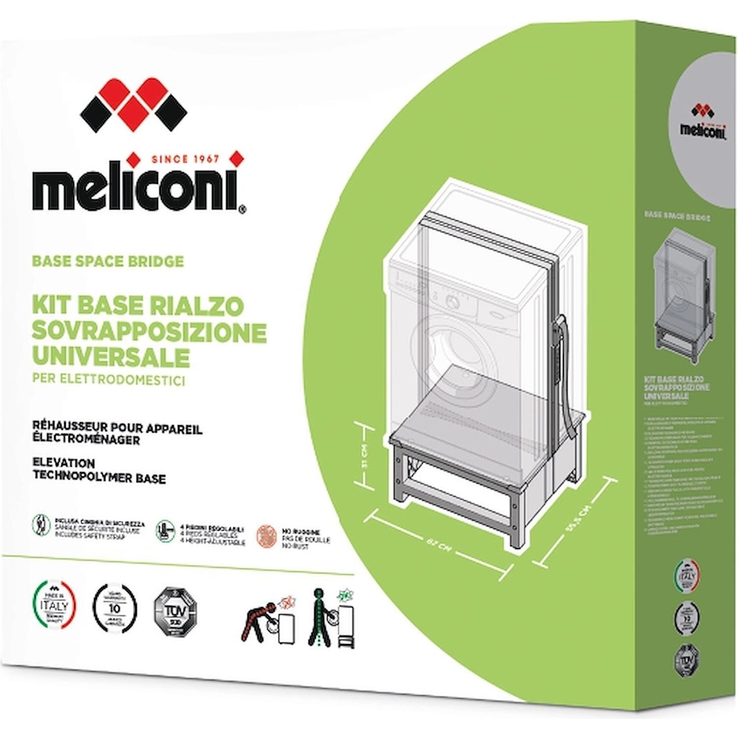 MELICONI - Base Space Rialzo di 30 cm per Lavatrice / Asciugatrice