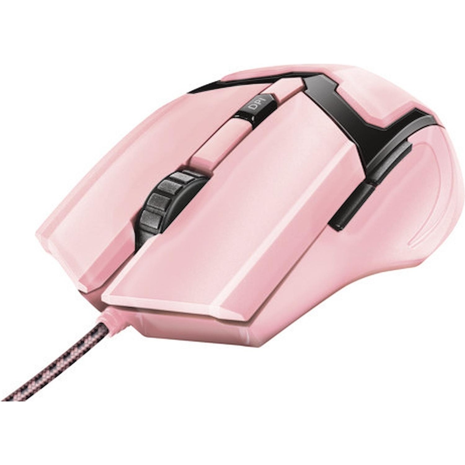 Mouse ottico con filo gaming Trust GXT 101P GAV rosa - DIMOStore