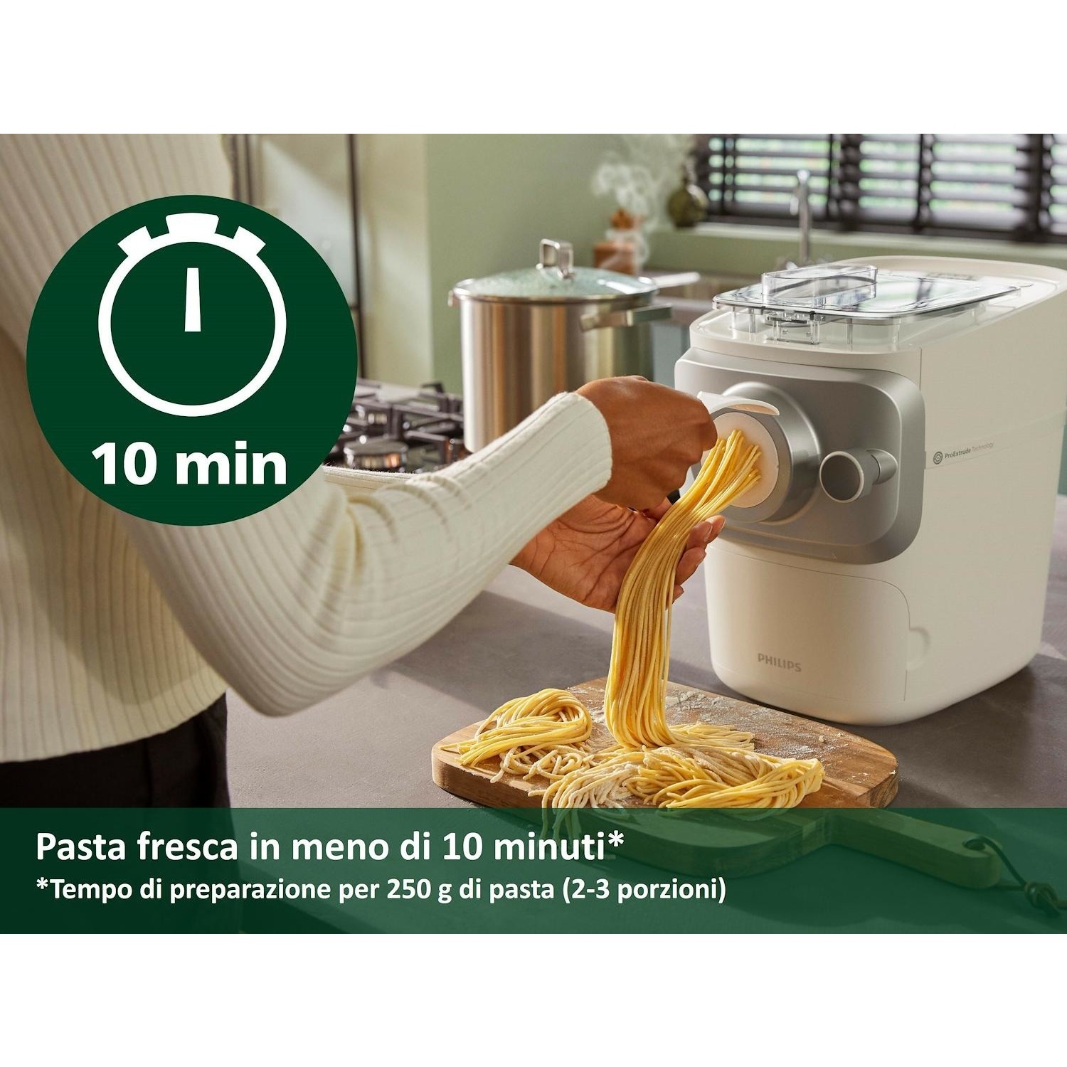 Robot impastatrice pasta fresca Philips Pasta Maker HR2660/00 - DIMOStore