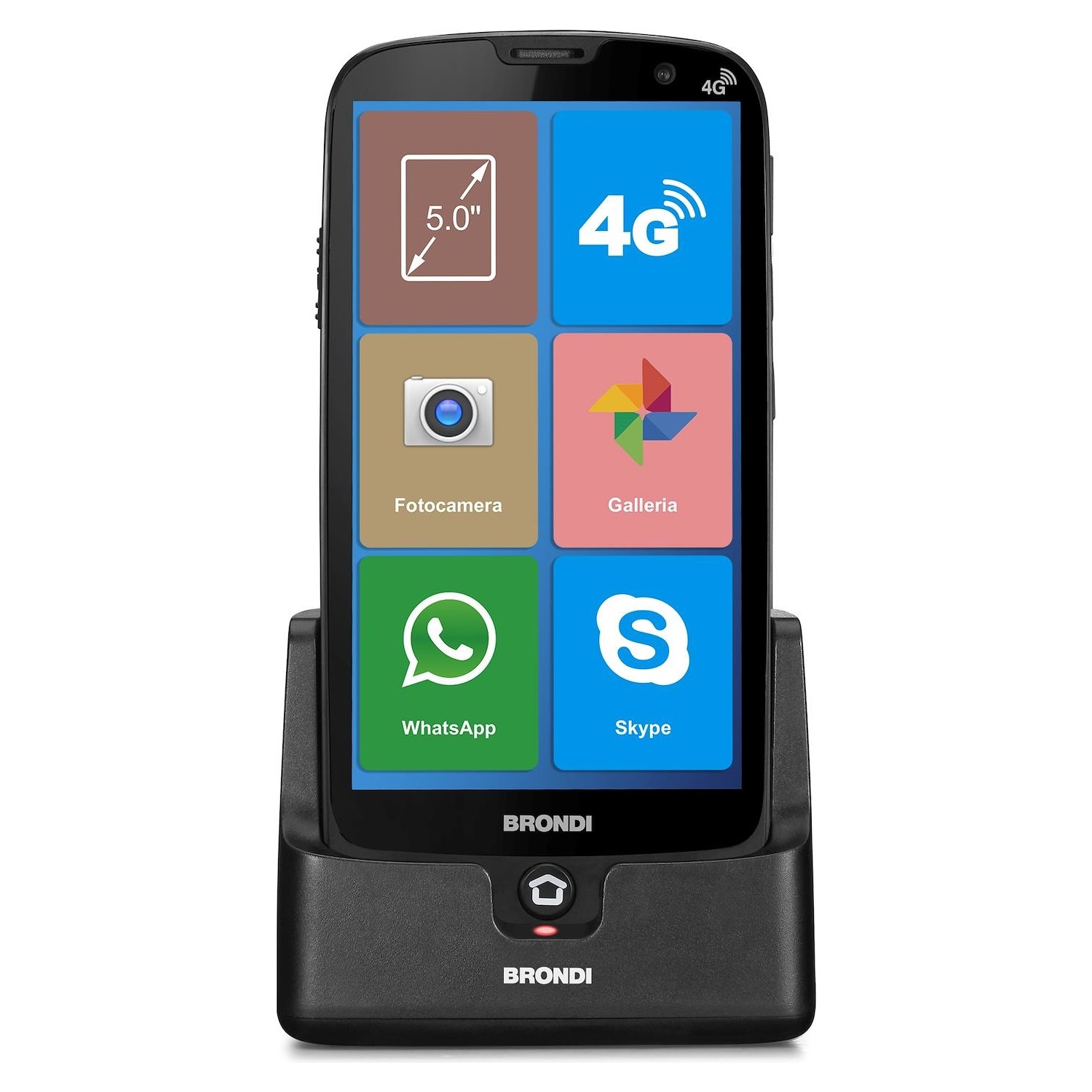 Smartphone Brondi Amico Smartphone XS con basetta di ricarica nero -  DIMOStore