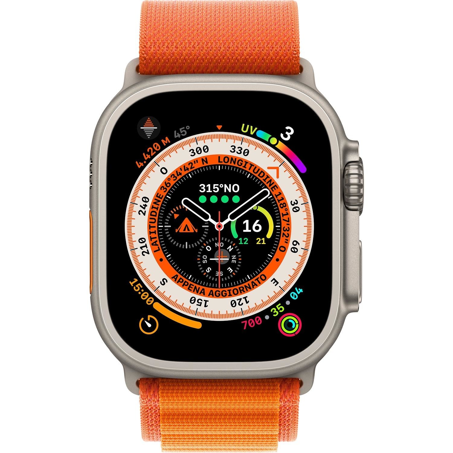 Smartwatch Apple Watch Ultra GPS+Cellular cassa 49mm in titanio con  cinturino alpine loop taglia M o - DIMOStore