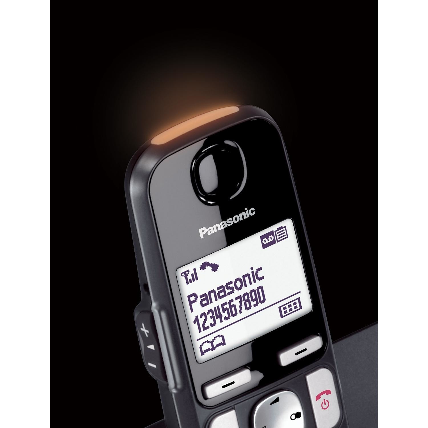 Telefono Cordless Panasonic con segreteria nero - DIMOStore