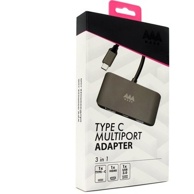 Adattatore multiporte AAAmaze Type-C/HDMI 3in1 AMIT0030