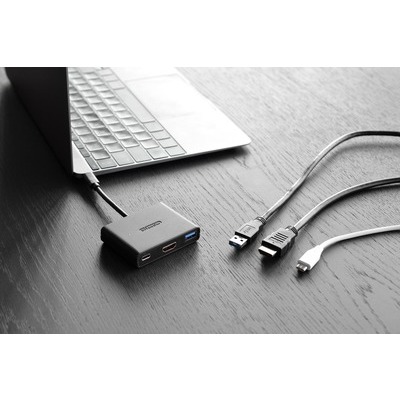Adattatore Sitecom da USB-C a USB HDMI con USB-C 3in1