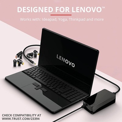 Alimentatore Laptop charger Trust MAXO LENOVO 90W