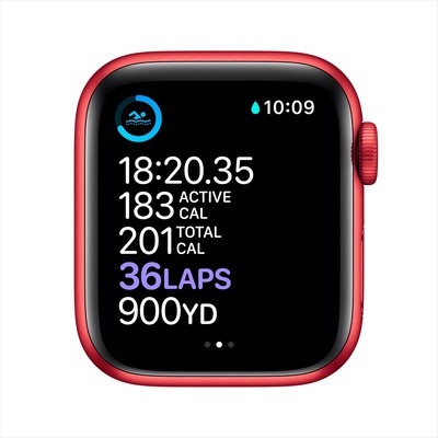 Apple Watch Serie 6 GPS Cassa in Alluminio 40mm rossa con Cinturino Sport rosso