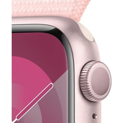 Apple Watch Serie 9 GPS 41mm Alluminio Pink con cinturino Sport Loop Light Pink
