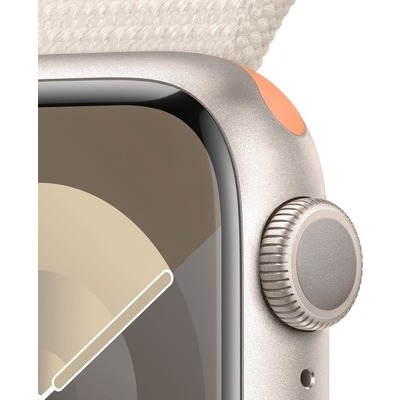Apple Watch Serie 9 GPS 41mm Alluminio Starlight con cinturino starlight Sport Loop