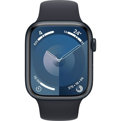 Apple Watch Serie 9 GPS 45mm Alluminio Midnight con cinturino Sport Band Midnight - M/L