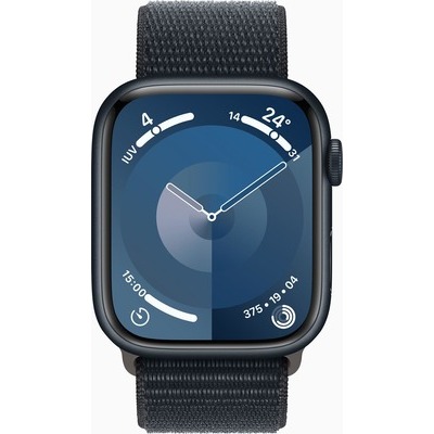 Apple Watch Serie 9 GPS 45mm Alluminio Midnight con cinturino Sport Loop Midnight
