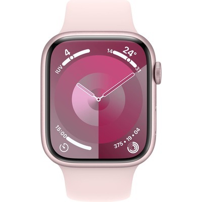 Apple Watch Serie 9 GPS 45mm Alluminio Pink con cinturino Sport Band Light Pink - M/L