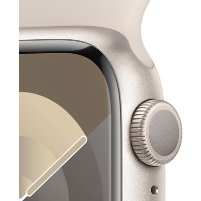 Apple Watch Series 9 GPS 41mm Alluminio Starlight con cinturino sport starlight - M/L