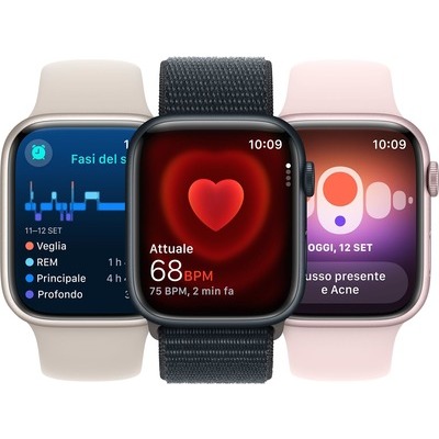 Apple Watch Series 9 GPS + Cellular 41mm (PRODUCT)RED Alluminio con cinturino Sport Band (PRODUCT)RED - M/L