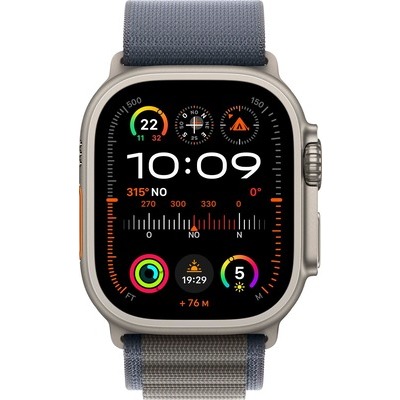 Apple Watch Ultra 2 GPS + Cellular 49mm Titanio con cinturino Blue Alpine Loop - Small