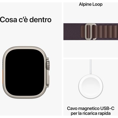 Apple Watch Ultra 2 GPS + Cellular 49mm Titanio con cinturino Indigo Alpine Loop - Large