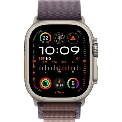 Apple Watch Ultra 2 GPS + Cellular 49mm Titanio con cinturino Indigo Alpine Loop - Medium