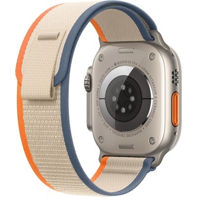 Apple Watch Ultra 2 GPS + Cellular 49mm Titanio con cinturino Orange/Beige Trail Loop - M/L