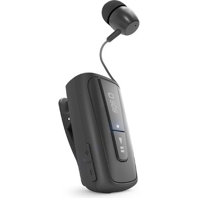 Auricolare SBS Bluetooth 3.0 con clip e filo retraibile,colore nero