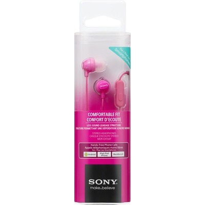 Auricolari con microfono Sony EX15APP pink