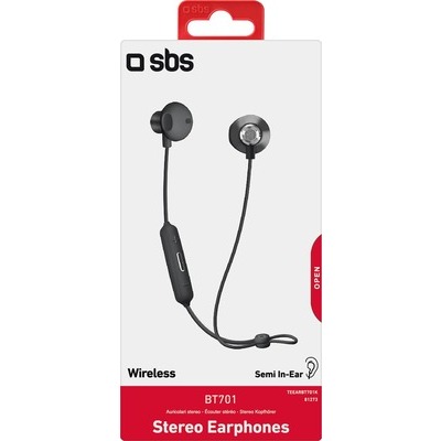 Auricolari SBS Wireless Semi in Ear nero