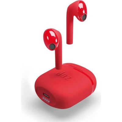 Auricolari stereo SBS wireless con base di ricarica 200mAh rosso