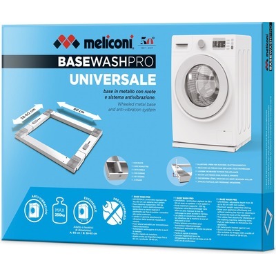 Base wash Pro Meliconi per lavatrice o asciugatrice con ruote ottimo per spostare il vostro elettrodomestico