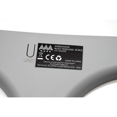 Bilancia pesapersone AAAmaze AMBS0002W Body Scale display led capacita' 180kg white bianco