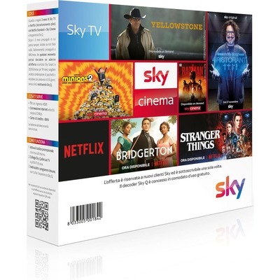 Box SKY 3 mesi Cinema Sky + Netflix + Sky Tv