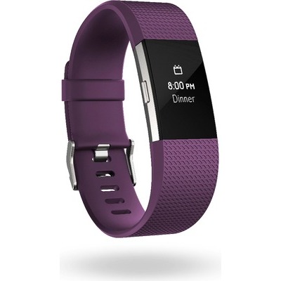 Braccialetto Fitbit Charge 2 cardio large prugna