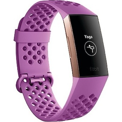 Braccialetto Fitbit Charge 3 lampone Limited Edition (NO NFC) attiva