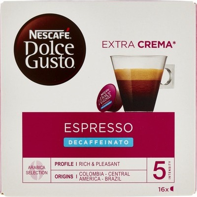 Capsule Caffe' Dolce Gussto Espresso Decaffeinato 16 capsule