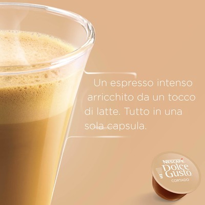 Capsule Caffe' Dolce Gusto Cortado Espresso Macchiato 30 capsule