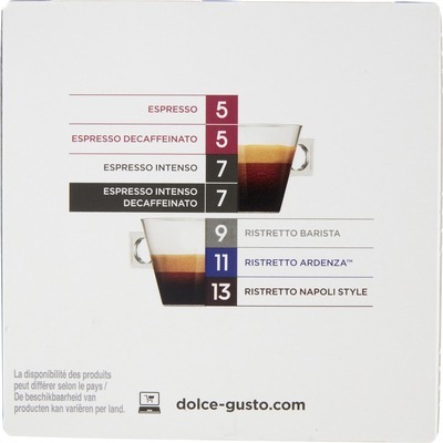 Capsule Caffe' Dolce Gusto Espresso Intenso Decaffeinato 16 capsule