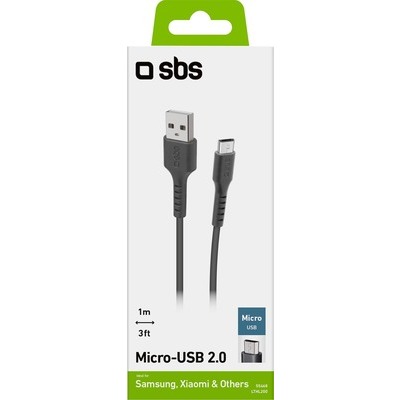 Cavo dati SBS USB 2.0 a micro USB lunghezza 1 metro