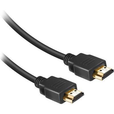 Cavo HDMI v.1.4 alta velocità con canale Ethernet e nuclei in ferrite anti disturbo,connettori dorati lunghezza 1,8 metri Ekon