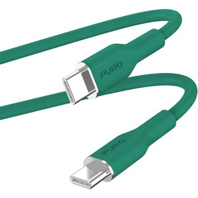 Cavo Puro Soft ICON da USB-C a USB-C 1.5m verde scuro
