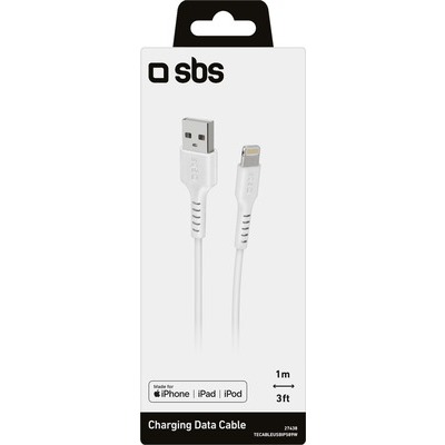 Cavo SBS USB-Lightning 1 metro bianco