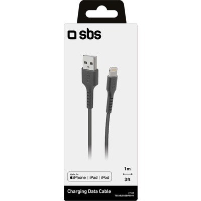 Cavo SBS USB-Lightning 1 metro nero