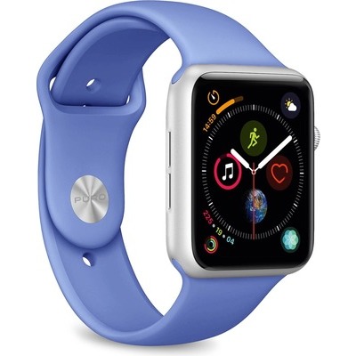 Cinturino di ricambio Puro Apple watch 42mm/44mm blu / blue taglie s/m - m/l