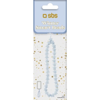 Ciondolini SBS Xmas smart beads blue stars azzurro