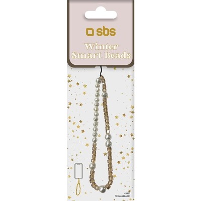 Ciondolini SBS Xmas smart beads design pearls oro/bianco