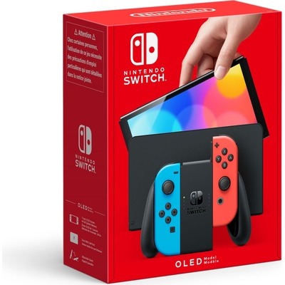 Console Nintendo Switch Oled con joy-con nero/blu e nero/rosso