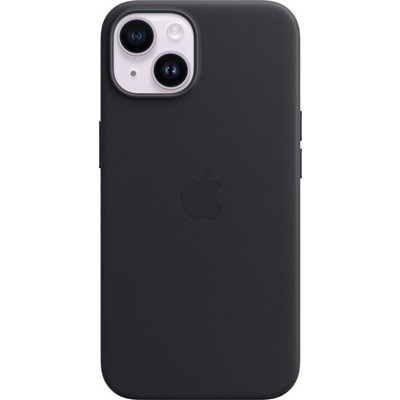 Cover Apple per iPhone 14 in pelle midnight nero