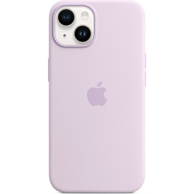 Cover Apple per iPhone 14 in silicone lilla