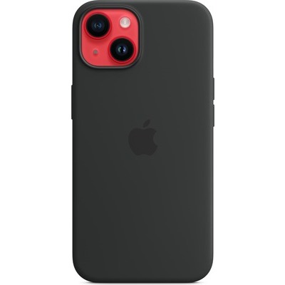 Cover Apple per iPhone 14 in silicone midnight nero