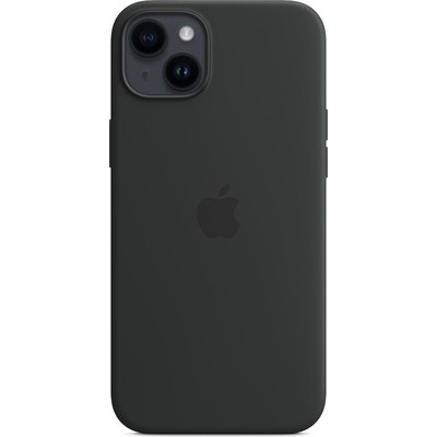 Cover Apple per iPhone 14 Plus in silicone midnight nero