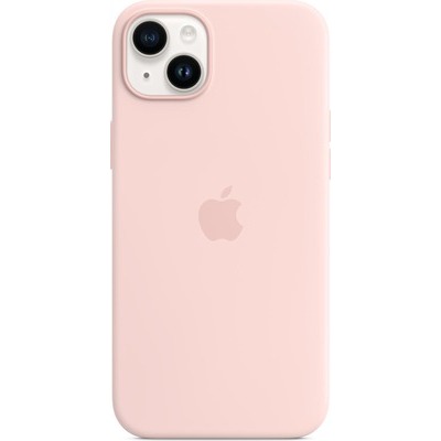 Cover Apple per iPhone 14 Plus in silicone rosa