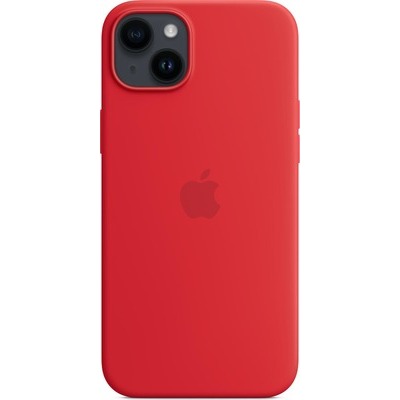 Cover Apple per iPhone 14 Plus in silicone rosso