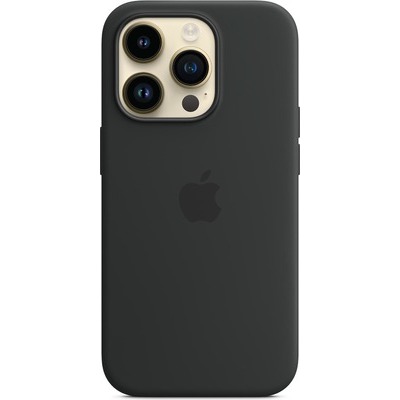 Cover Apple per iPhone 14 Pro in silicone midnight nero