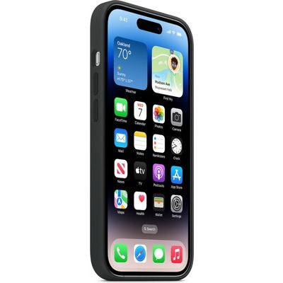 Cover Apple per iPhone 14 Pro in silicone midnight nero